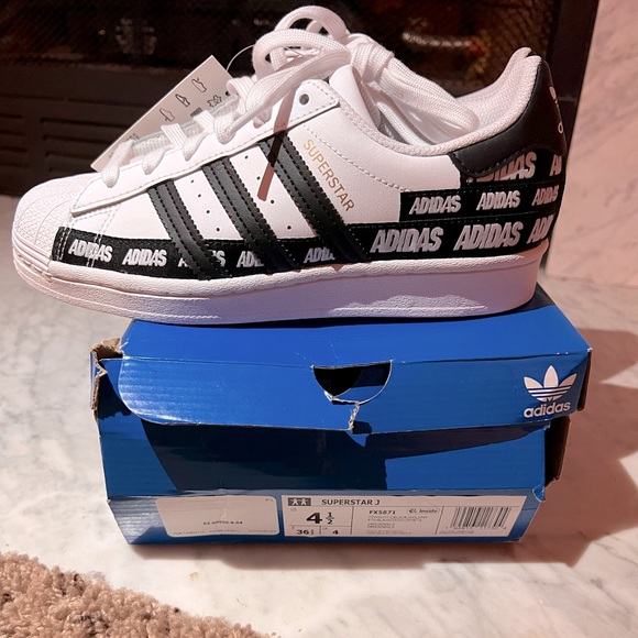 adidas gazelle silver green womens Adidas Superstar J Big Kids' Shoes Core Black/Cloud White – Sports Plaza NY main image 0